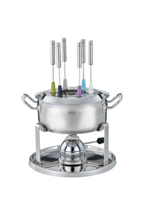 Fondue set compleet rvs