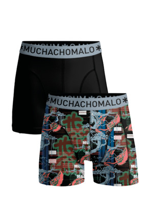 Heren 2-Pack Print/Black