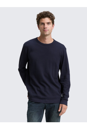 Shirt met lange mouwen en textuur