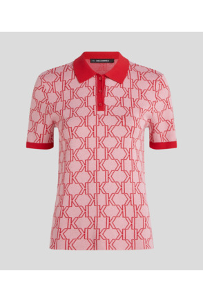 MONOGRAM KNIT POLO S/SLV