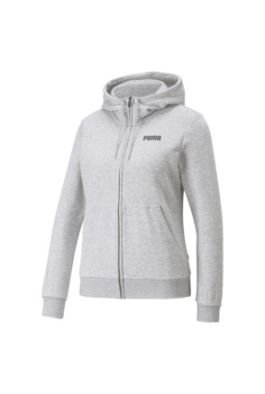 ESS FZ Hoody FL W Light Gray Heather