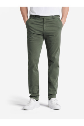 No Label Heren Broek Beige Diego Cotton-Stretch