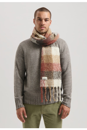 Dstrezzed Heren Grote Ruit Sjaal Accessoires Zwart Big Block Check