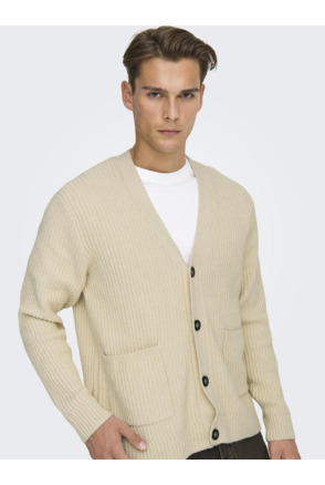 Ruimvallende V-hals lange mouwen (L/M) Heren