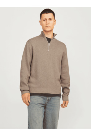 JPRBLAMILANO STITCH KNIT HALF ZIP S