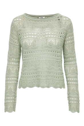 Knit Fit Boat Neck Long Sleeves (L/S) Gehaakte trui