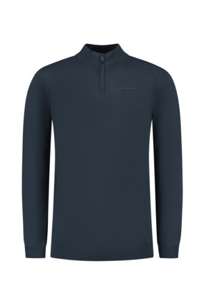 Originele Half Zip Gebreid 100% Katoen Mannen