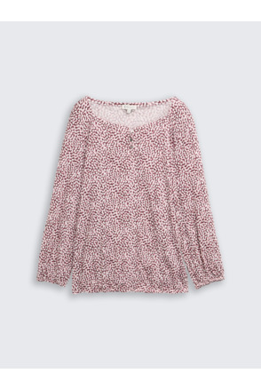 Gekruist blouse-overhemd met patroon