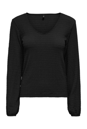 ONLMADELINA L/S V-NECK TOP CC JRS