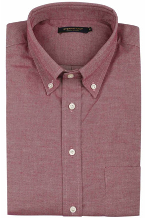 Steppin' Out Overhemd Twill Rood