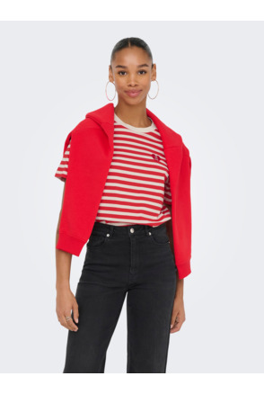 ONLLIVINA S/S O-NECK STRIPE TOP BOX