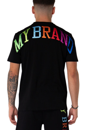 MY BRAND RAINBOW COLLEGE T SHIRT