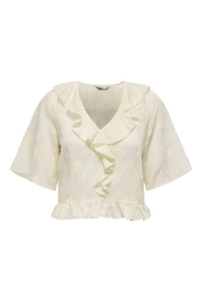Regular Fit V-Neck Short Sleeves (S/S) Stijlvolle vrouwelijke top met V-hals ontwerp