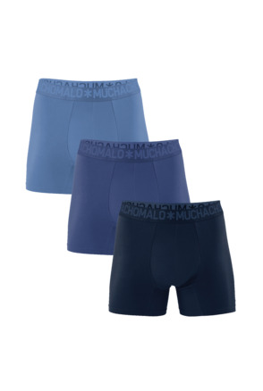 Heren 3-Pack Bamboe Boxershorts Effen