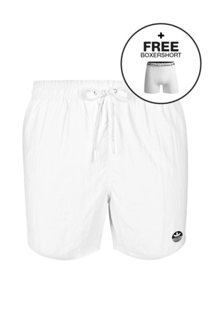 Heren Zwembroek Effen White