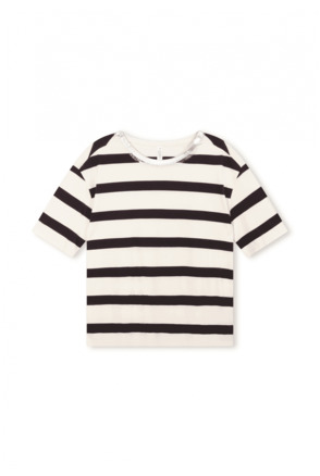 10DAYS Dames gestreept korte mouw t-shirt katoen