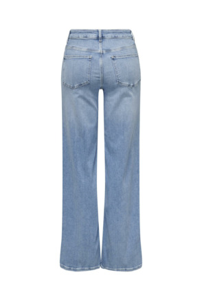 Wide Leg Fit Jeans met hoge taille met wijde pijpen en achterzakken