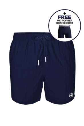 Jongens Zwembroek Effen Tealish Blue