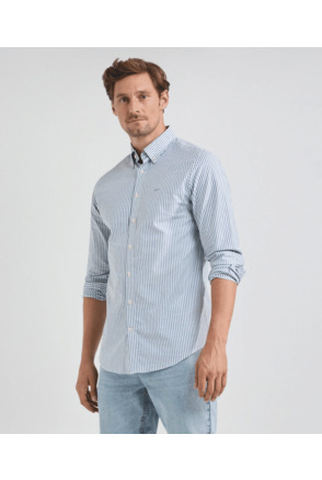 Sretch Oxford Shirt Big Stripe