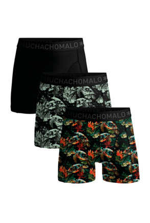 Jongens 3-Pack Boxershorts Print/Print/Effen Print/Print/Black