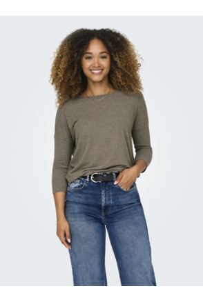 Loose Fit O-Neck 3/4 Sleeves (3/4) Top met ronde hals en 3/4 mouwen voor dagelijks comfort