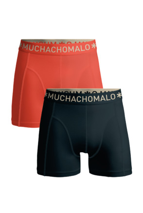 Jongens 2-Pack Boxershorts Effen Blue/Orange