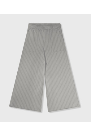 10DAYS Dames wijde joggingbroek met krijtstreep katoen