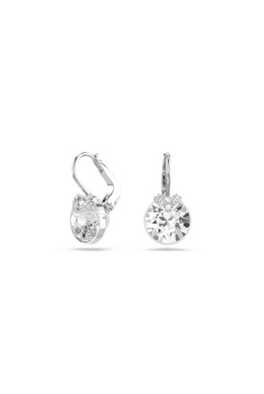 Bella Pierced Earrings Drop Rhodium shiny Crystal