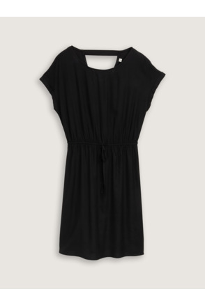 Mini-jurk met vetersluiting