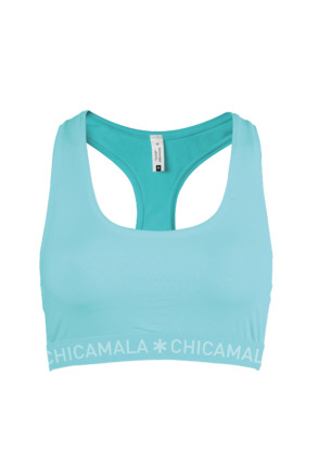 Dames 1-pack racer back effen Green