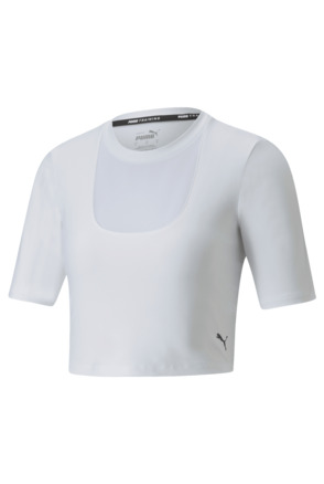 Safari Glam Fashion Top Puma White