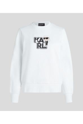 VARSITY KARL PRINT SWEATSHIRT