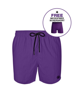 Heren Zwembroek Effen Pinkish Purple