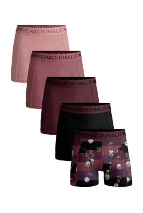 Heren 5-Pack Boxershorts Print/Effen