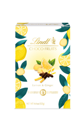 Lindt CHOCO FRUITS LEMON & GINGER 125g
