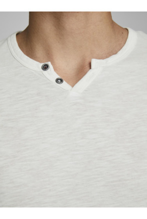 Slim Fit Split hals T-shirt (S/S)