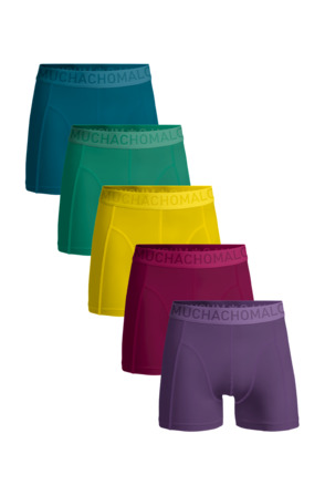 Heren 5-pack licht katoenen effen