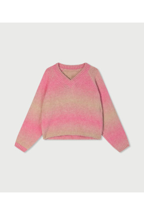 10DAYS Dames V-hals trui gradient alpaca knit