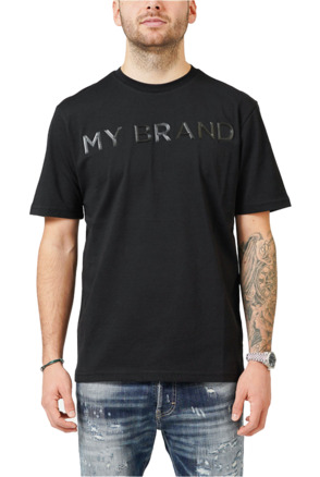 MIJN MERK LOGO ZWART T-SHIRT MANNEN