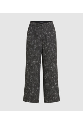 BOUCLE WIDE LEG PANTS