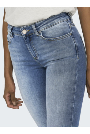 Flared Fit Jeans met uitlopende taille en riemlussen