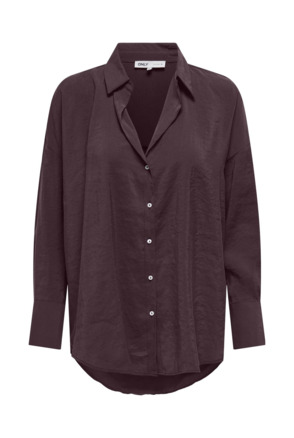 Oversize Fit Shirt Collar Long Sleeves (L/S) Oversized fit overhemd met knoopsluiting en langer op de rug