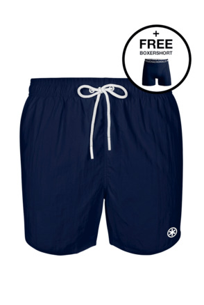 Jongens zwembroek effen Blue