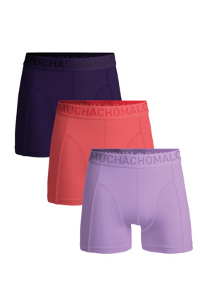 Heren 3-Pack Boxershorts Microvezel Effen Purple/Pink/Lila