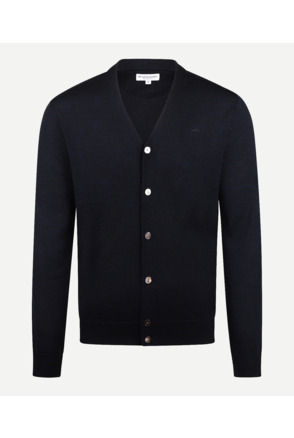 Fine Merino Classic Cardigan 100% Extra Fine Merinowol Heren