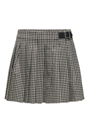 ONLCATH PLISSE CHECK SKIRT XT WVN
