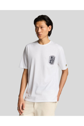 Embroidered Badge Graphic T-shirt