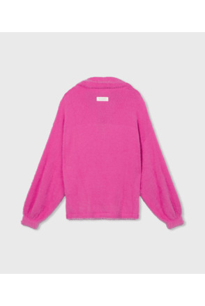 10DAYS Dames harige trui polo sweater polyamide