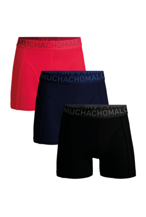 Heren 3-pack Boxershorts Microvezel Black/Blue/Red