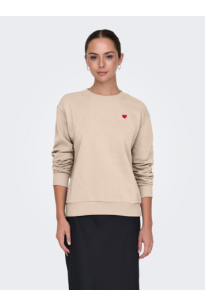 JDYPARIS L/S  EMB SWEAT JRS